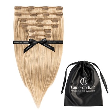 DOCZEPIANE WŁOSY 100g 100% naturalne ludzkie Clip In 30 cm 6 taśm dopinki