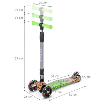 ТРЕХКОЛЕСНЫЙ САМОКОТ KIDWELL GAME EDITION СВЕТОДИОДНЫЕ КОЛЕСА