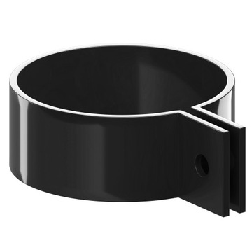 KROP Rynny PCV System UCHWYT OBEJMA RURY CZARNA 90