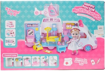 ЭКСТРЕННАЯ РАСШИРЯЕМАЯ МАШИНА СКОРОЙ ПОМОЩИ ДОКТОР ЭВИ САМОЛЕТ EMS ЭКСТРЕННАЯ КУКЛА