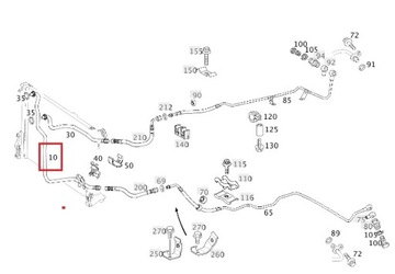 Верхний патрубок радиатора АКПП MERCEDES W211 автомат