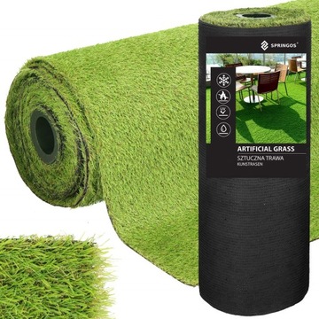 КОВРИК ИСКУССТВЕННАЯ ТРАВА 20мм ЗЕЛЕНЫЙ ИЗ РУЛОНА 1м ДЛЯ БАЛКОНА ТЕРРАСЫ ДОМА САДА