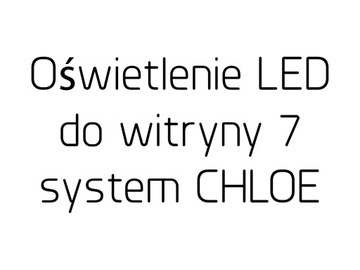 Oświetlenie LED do witryny 7 zestaw CHLOE