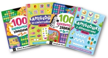 Zestaw Łamigłówki i ciekawe zadania do rozwiązania 5-6 Lat Nauka i Zabawa