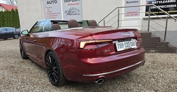Audi A5 F5 Cabrio 2.0 TFSI 252KM 2018 Audi A5 Cabrio 2,0 benzyna 252 KM Quattro NAVI Full LED zarejestrowany 2.0, zdjęcie 4