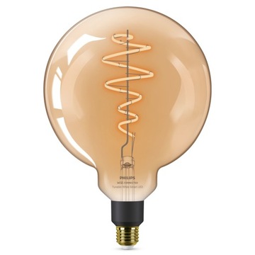 Светодиодная лампа E27 PHILIPS Smart янтарный 6 Вт (25Вт) WiFi 2000 - 5000К 390лм