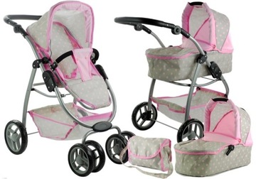 КОЛЯСКА 2В1 ДЛЯ КУКЛ АЛИСЫ, КОЛЯСКА, ГОНДОЛА