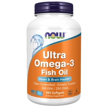 NOW ULTRA OMEGA-3 500 EPA/250 DHA 180CAPS SERCE