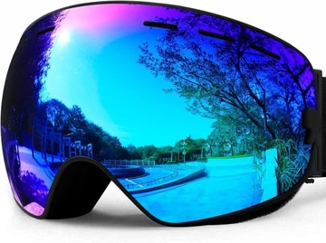 GOGLE NARCIARSKIE UV400 GOGLE SNOWBOARDOWE