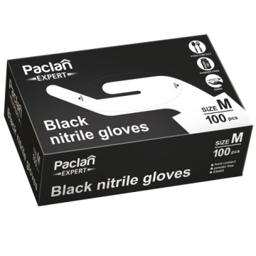 Перчатки Paclan Нитриловые, неопудренные, прочные, размер М, 100 шт.