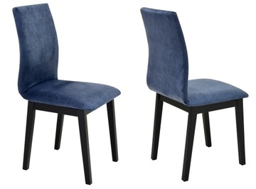 komplet 2x krzesło granatowe VELVET aksamit do salonu KUCHNI jadalni KOLORY