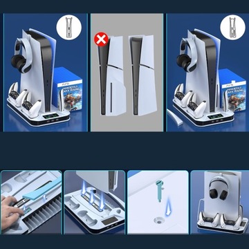 ОХЛАЖДАЮЩАЯ СТАНЦИЯ ПОДСТАВКА ДЛЯ PS5 ПОДСТАВКА ДЛЯ ЗАРЯДКИ ПОДСТАВКА ДЛЯ ИГРЫ ПОДСТАВКА