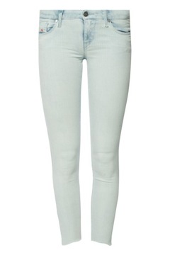 DIESEL jeansy jasny niebieski super slimSkinny r.S
