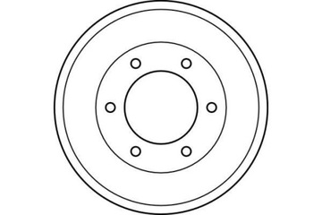 TRW DB4281 Bęben hamulcowy