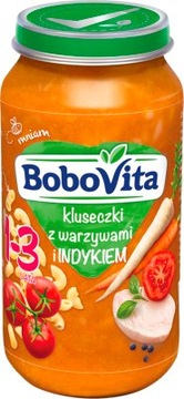 BoboVita obiadek kluseczki, z warzywami i indykiem