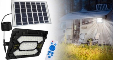 Солнечно-галогенный светодиодный прожектор 120 Вт для освещения деревьев в саду + пульт дистанционного управления