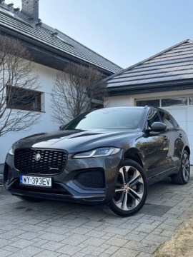 Jaguar F-Pace SUV Plug-In 2.0 P PHEV 404KM 2022 Jaguar F-Pace P400e AWD HSE Windsor Masaże Panorama Koła 21' Serwis! FV 23%