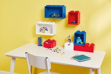 LEGO НАСТЕННАЯ ПОЛКА В КИРПИЧНОМ СТИЛЕ КОРОБКА