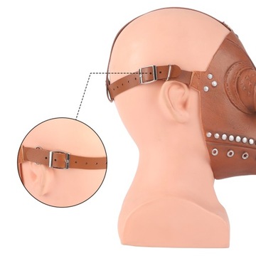 ЧУМНАЯ МАСКА ДОКТОРА ОБЩЕСТВЕННАЯ ПТИЦА ХЭЛЛОУИН КОСПЛЕЙ ПУ КОЖА