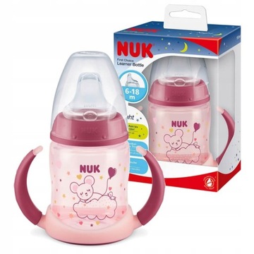 NUK FC kubek niekapek uchwyty świecący 6-18m 150ml