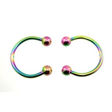 Ball Septum Ear Ring Horseshoe Septum Rings 8 Pcs