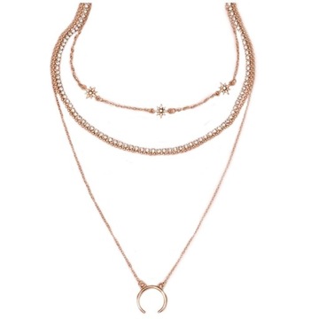 Naszyjnik choker delikatny 4W1 N747