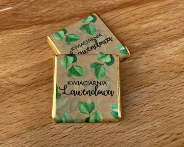 Фирменные шоколадки рекламные ЛОГОТИП 100 шт. ЗОЛОТО