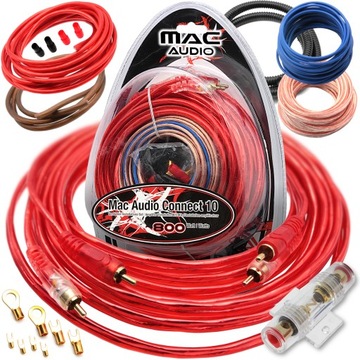 PRZEWODY KABLE DO WZMACNIACZ SUBWOOFER TUBA ZESTAW