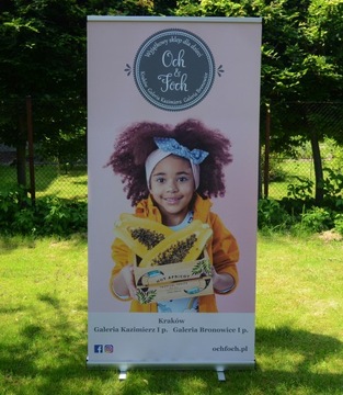 rollup 100x200 solidna kaseta + wydruk HQ + torba