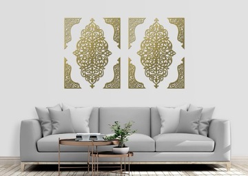 ДЕКОРАТИВНЫЕ АЖУРНЫЕ ПАНЕЛИ, 10 ШТ., АРАБЕСКИ