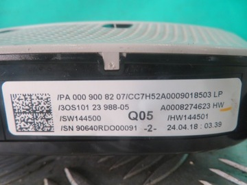 LAMPA OSVĚTLENÍ KABINY SKŘÍŇKA MERCEDES C TŘÍDA W205 18R A0008274623
