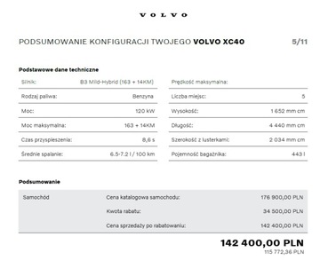 Volvo XC40 2026 VOLVO XC40 B3, zdjęcie 13