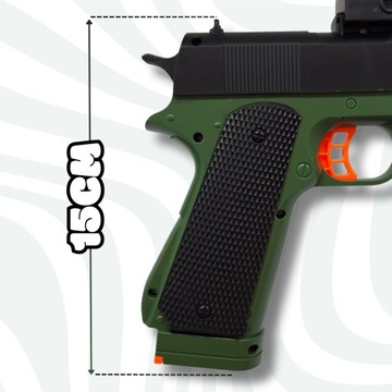 PISTOLET COLT GLOCK KULKI ŻELOWE WODNE AUTOMAT ORBEEZ BEZPIECZNY OKULARY