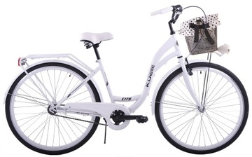ROWER MIEJSKI 26 DAMSKI KOZBIKE 26K25-S1 z koszem