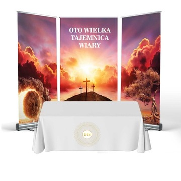 Kompletny OŁTARZ NA BOŻE CIAŁO procesja baner plakat plandeka dekoracje