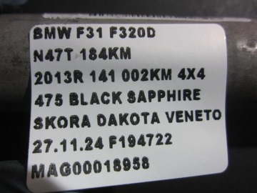 BMW F30 F20 4X4 X KLOUB SLOUPCE ŘÍDÍCÍ KŘIŽÁK 6791299 32306791299
