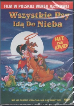 WSZYSTKIE PSY IDĄ DO NIEBA DVD FOLIA PL. DUBBING