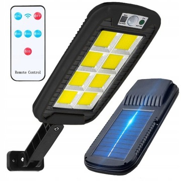 LATARNIA LAMPA SOLARNA PILOT CZUJNIK RUCHU I ZMIERZCHU OGRODOWA NA ŚCIANĘ