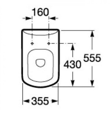 Roca Lady Senso Board WC обычный жесткий стандарт A801511004 Оригинал