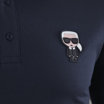 Karl Lagerfeld koszulka polo męska KARL LAGERFLELD Granatowa rozmiar L