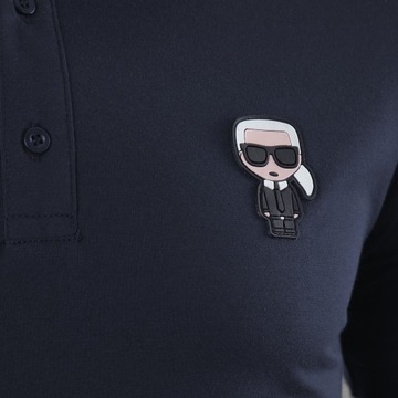 Karl Lagerfeld koszulka polo męska KARL LAGERFLELD Granatowa rozmiar M