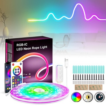 Светодиодная неоновая лента DIY Music Sync для украшения дома