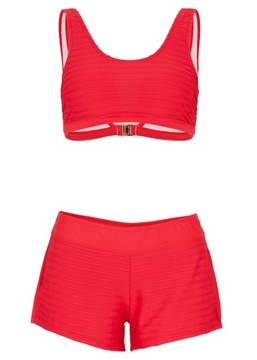 BIKINI STRÓJ DWUCZĘŚCIOWY BIUSTONOSZ BUSTIER SPODENKI SZORTY_36 (S4)