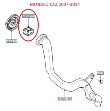 АДАПТЕР ПЕРЧАТОЧНОГО ЯЩИКА КОНДИЦИОНЕРА S-MAX/GALAXY _ 1374411 _ 4M51-A060C26-AC