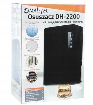 Осушитель воздуха Maltec DH-2200 ЧЕРНЫЙ 2,2 л 90 Вт