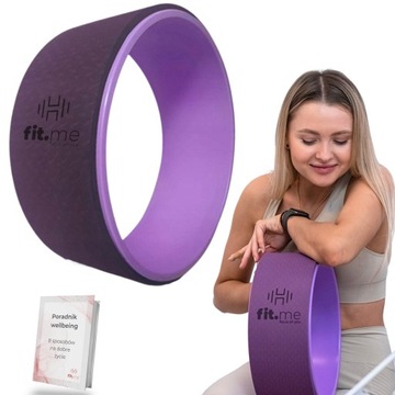 KOŁO DO JOGI DO ĆWICZEŃ ROZCIĄGANIA FIOLETOWE YOGA WHEEL PREMIUM FIT.ME