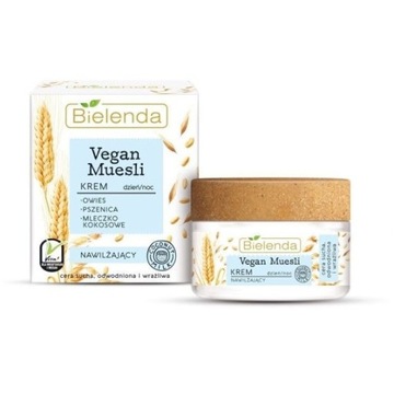 Bielenda, Vegan Muesli Krem nawilżający dzień/noc,