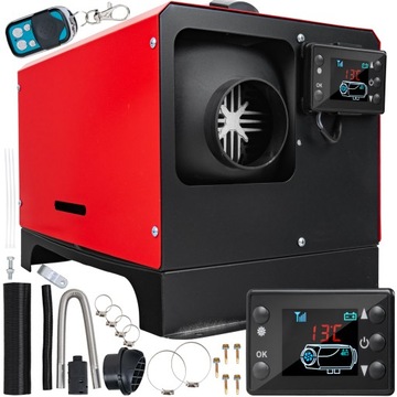 OGRZEWANIE POSTOJOWE HOALTE DIESEL 1-8kW 12V NAGRZEWNICA LCD ZBIORNIK 5L