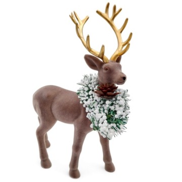 RENIFER ŚWIĄTECZNY BRĄZOWY DEKORACJA NA ŚWIĘTA JELONEK RENIFER FIGURKA 30cm