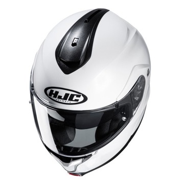 HJC C91N однотонный жемчужно-белый мотоциклетный шлем XL с откидной крышкой